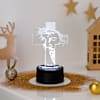 Buy Personalized Divine Cross Christmas LED Lamp - Black Base