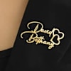 Personalized Double Name Gold Brooch For Women Online