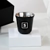 Gift Personalized Double Walled Black Arabic Coffee Cup - Set Of 2
