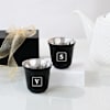 Shop Personalized Double Walled Black Arabic Coffee Cup - Set Of 2