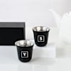 Personalized Double Walled Black Arabic Coffee Cup - Set Of 2 Online