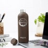 Gift Personalized Drink Your Water - Brown Matte Finish Bottle