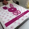 Gift Personalized Easter Bunny Blanket