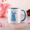 Gift Personalized Easter Bunny Blue Coffee Mug