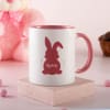 Gift Personalized Easter Bunny Coffee Mug - Pink