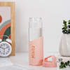 Gift Personalized Elegant Glass Bottle - Pink
