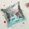 Buy Personalized Fell in Love Sequin Cushion