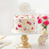Buy Personalized Floral Birthday Cake With Tag