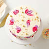 Shop Personalized Floral Birthday Cake With Tag