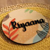 Buy Personalized Floral Nameplate