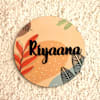 Personalized Floral Nameplate Online