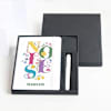 Gift Personalized Floral Notebook And Pen Combo