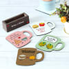 Buy Personalized Foodie Love Quotes Coasters with Stand