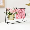 Buy Personalized Forever Together Swinging Metal Planter