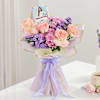 Buy Personalized Fridge Magnet And Birthday Bouquet Combo