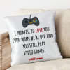 Shop Personalized Gamer Love Cushion