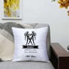 Gift Personalized Gemini Satin Zodiac Cushion