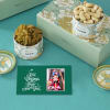 Gift Personalized Gift Box with Dry Fruits & Xmas- New Year Greeting Card