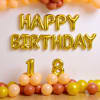 Buy Personalized Glamorous Golden Birthday Balloons Decor