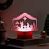 Personalized Gleaming Nativity Christmas LED Lamp - Brown Base Online