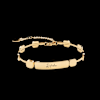 Gift Personalized Glossy Gold Dot Bracelet