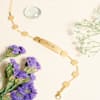 Personalized Glossy Gold Dot Bracelet Online