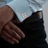 Gift Personalized Gold And Silver Initials Cufflinks