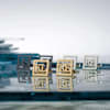 Buy Personalized Gold And Silver Initials Cufflinks