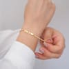 Shop Personalized Gold Box Chain Bracelet For Women