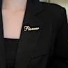 Personalized Gold Name Brooch Pin For Women Online