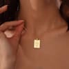 Personalized Gold Quote Pendant Necklace For Women Online
