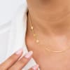 Gift Personalized Gold Two Initials Necklace For Women