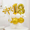 Personalized Golden And White Birthday Balloons Sparkle Online