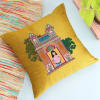 Buy Personalized Golden Cushion Cover