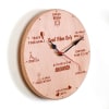Buy Personalized Good Vibes Only Wooden Wall Clock