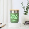 Personalized Green Insulated Mug With Bamboo Lid Online