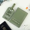 Personalized Green Passport Cover with Luggage Tag Online