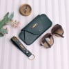 Personalized Green Sunglass Case And Keychain Combo - Green Online