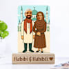 Personalized Habibi And Habibti Couple Caricature Online