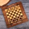 Personalized Handmade Sheesham Wood Chess for Father Online
