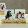 Shop Personalized Handmade Wooden Photo Stand Set