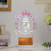 Buy Personalized Happy Raksha Bandhan Brown Base LED Lamp