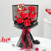 Shop Personalized Happy Valentine's Day Fridge Magnet Bouquet