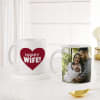 Gift Personalized Happy Wife Happy Life Couple Mugs With Roses