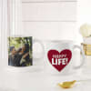 Buy Personalized Happy Wife Happy Life Couple Mugs With Roses