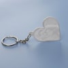Gift Personalized Heart 3D Moon Surface Keychain