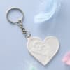 Buy Personalized Heart 3D Moon Surface Keychain