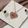 Buy Personalized Heart Shaped Brass Pendant with Chain