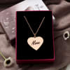 Shop Personalized Heart Shaped Brass Pendant with Chain