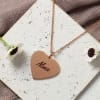 Personalized Heart Shaped Brass Pendant with Chain Online